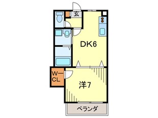 コ－トアクアマリン西北の物件間取画像